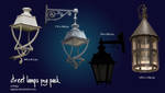 Street Lamps stock pack - PNG by Olgola