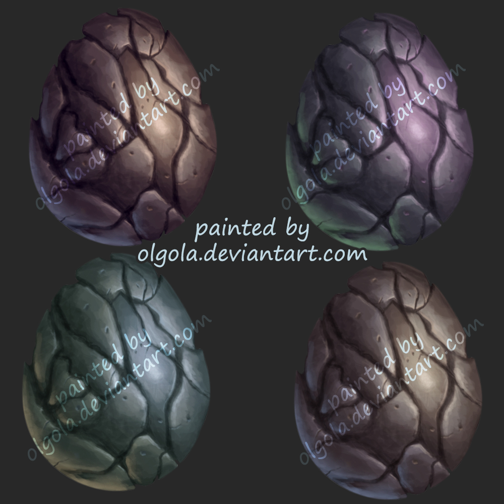 Dragon eggs - resource by Olgola on DeviantArt