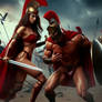 Spartan stud castration kill by Amazon warrior