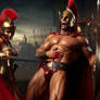 Amazon castration kill of a studly Spartan warrior