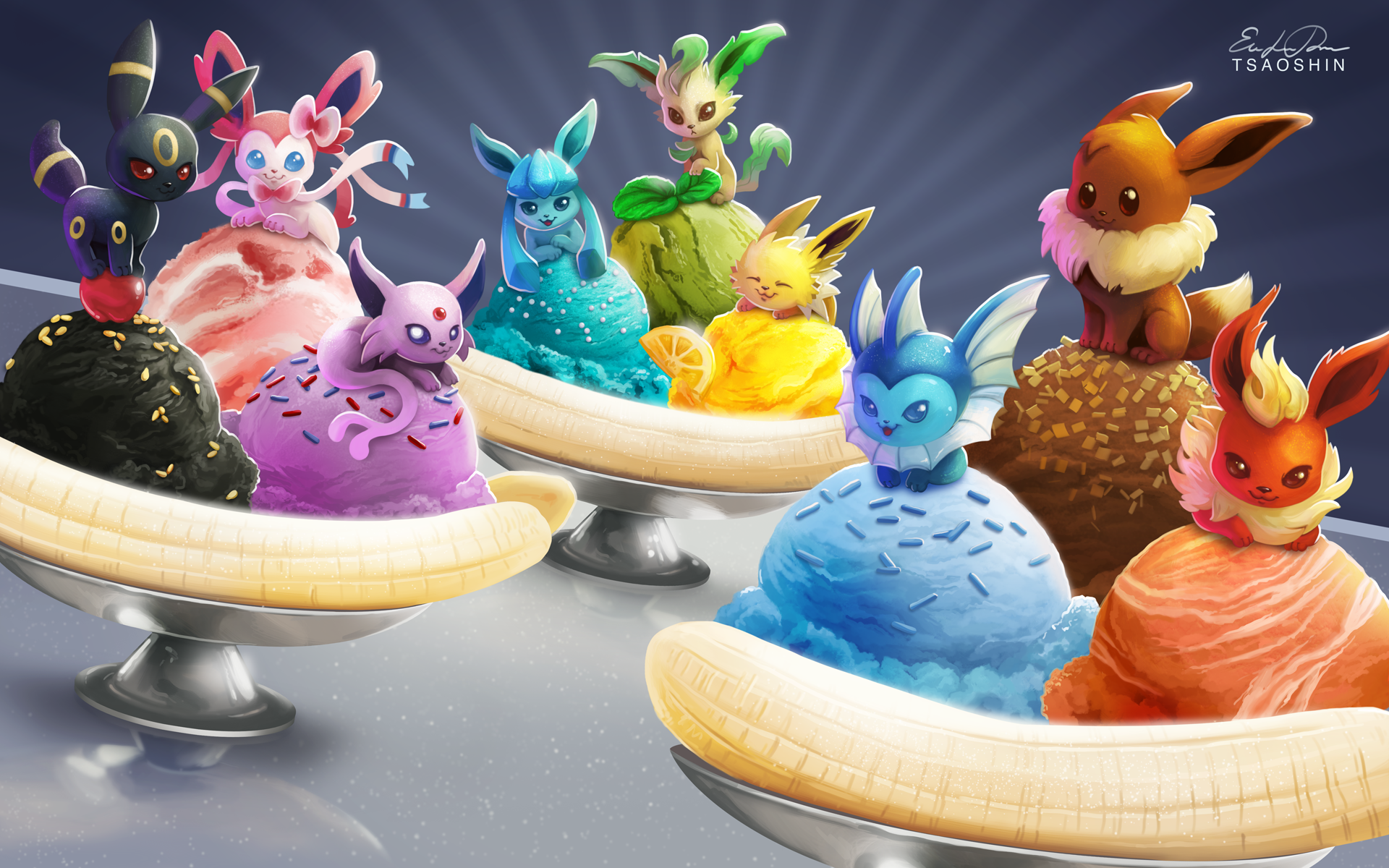 Eevee Banana Splits