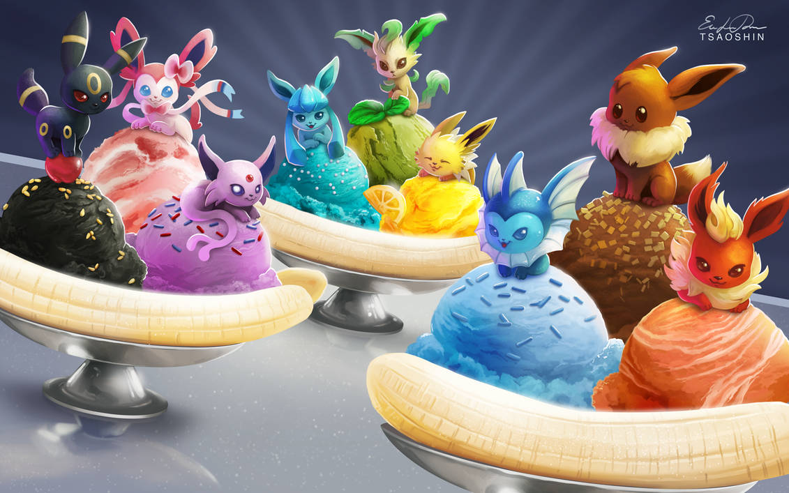 Eevee Banana Splits by TsaoShin Eevee Banana Splits by TsaoShin