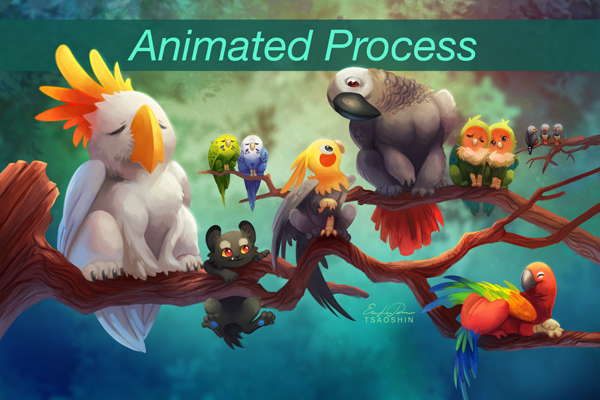 Griffins of a Feather - Animated Process by TsaoShin on DeviantArt