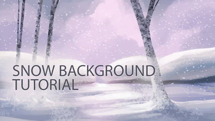 How to Paint a Snow Background in Photoshop by TsaoShin