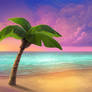 Beach Background - Free PSD