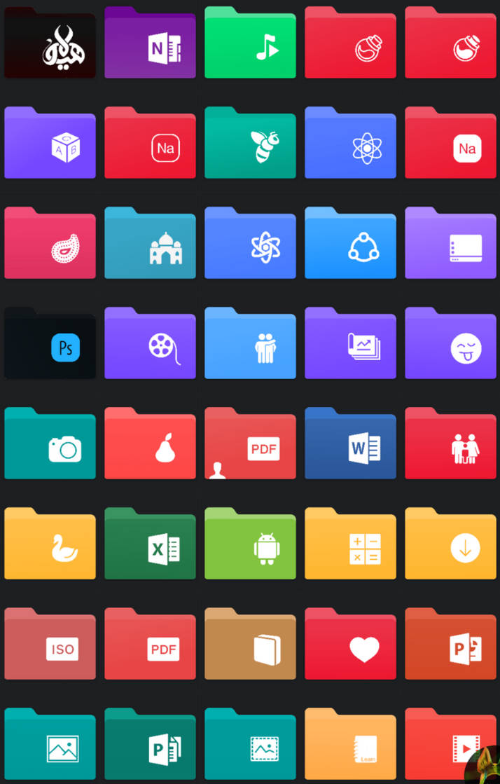 MacOS folder icons for windows ( old style) by ijahangard on DeviantArt