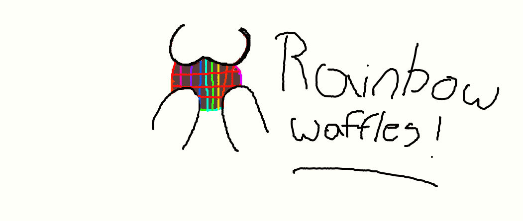 Rainbow Waffles by NitserTheenderman on DeviantArt