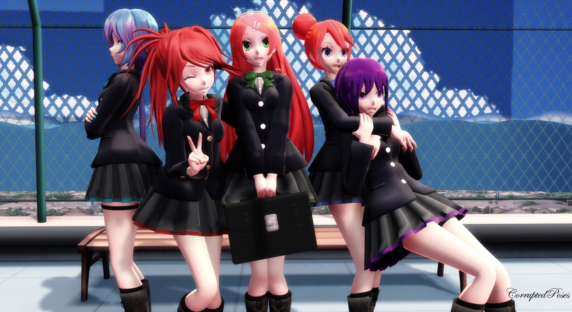 'School Days' Group Pose Download
