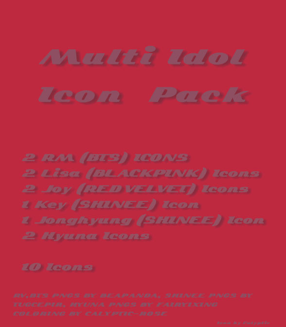Multi Idol Icons Pack By Calyptic-Rose(DA) by Calyptic-Rose on DeviantArt
