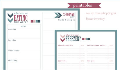 Menu and Inventory Printables