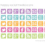 Happy Social Media Icons