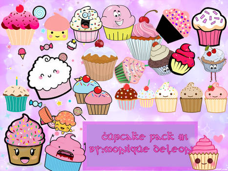 cupcakes png pack by Monique Deleon