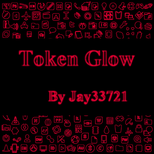 Token Glow Icons - Red