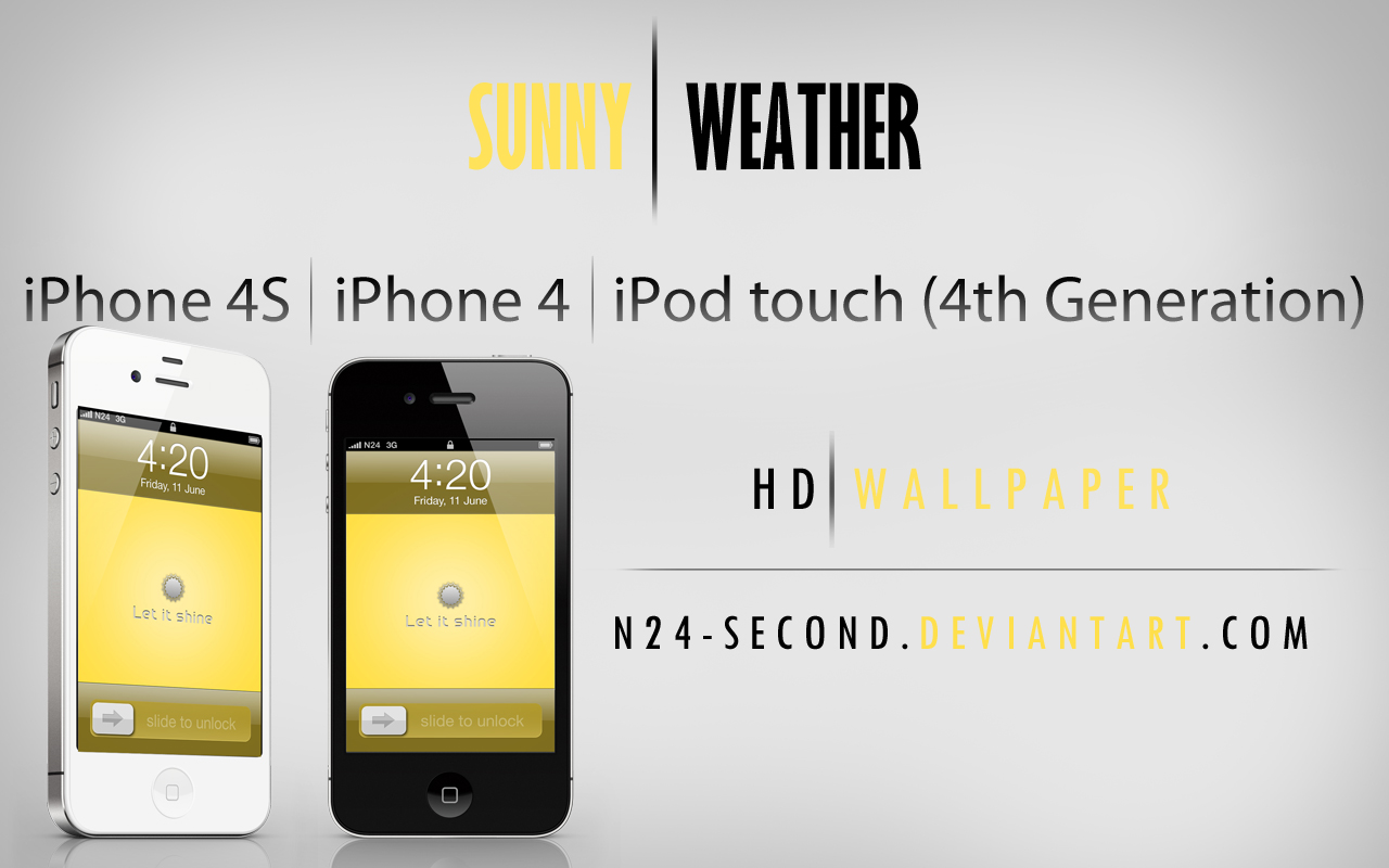 Sunny Weather Wallpaper for iPhone 4