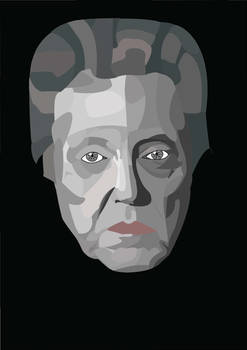 Mosaikish Portrait  Of Christopher Walknen