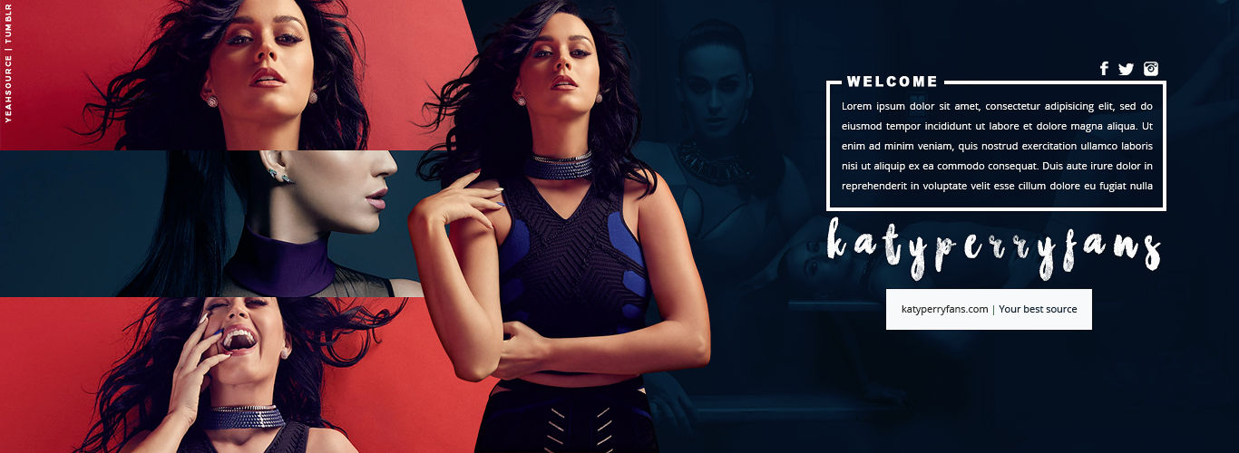 Katy Perry Header PSD