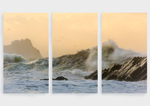 Triptych West Kerry Wave