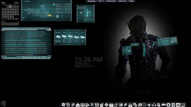 rainmeter-dead space rig armor suite skin v3