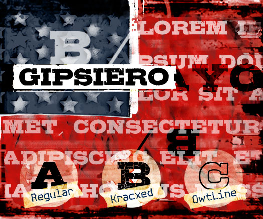 Font family 'Gipsiero'