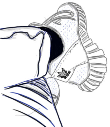 Shoe Drawing Outline Adidas used as reference by CaptAwesome62
