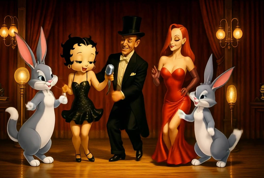 Betty Boop Fred Astaire and Jessica Rabbit by Rdj73 on DeviantArt