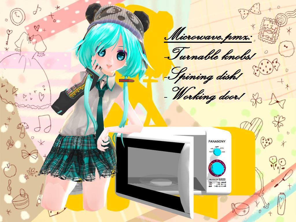 Microwave Model and Accessory Download! by Party-P on DeviantArt