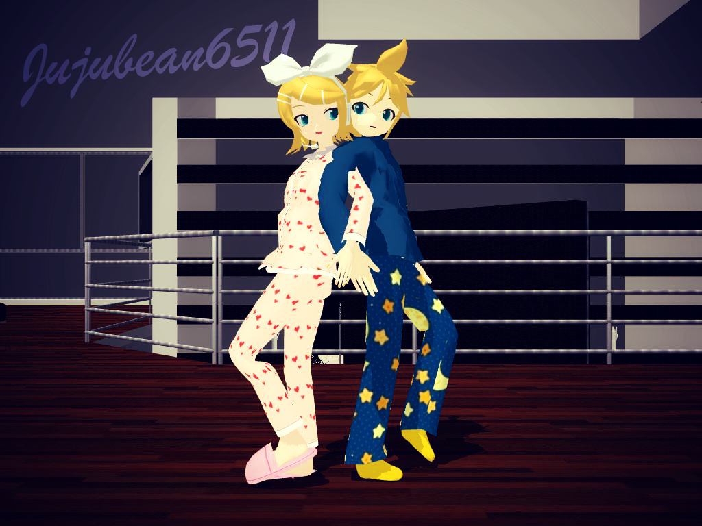 [MMD] Pajama Twins + DL by Party-P on DeviantArt