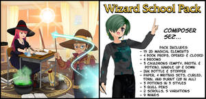 Wizard School Prop Pack for ComiPo