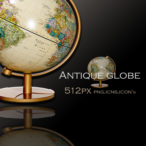 Antique globe icon