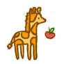 Giraffe apple game
