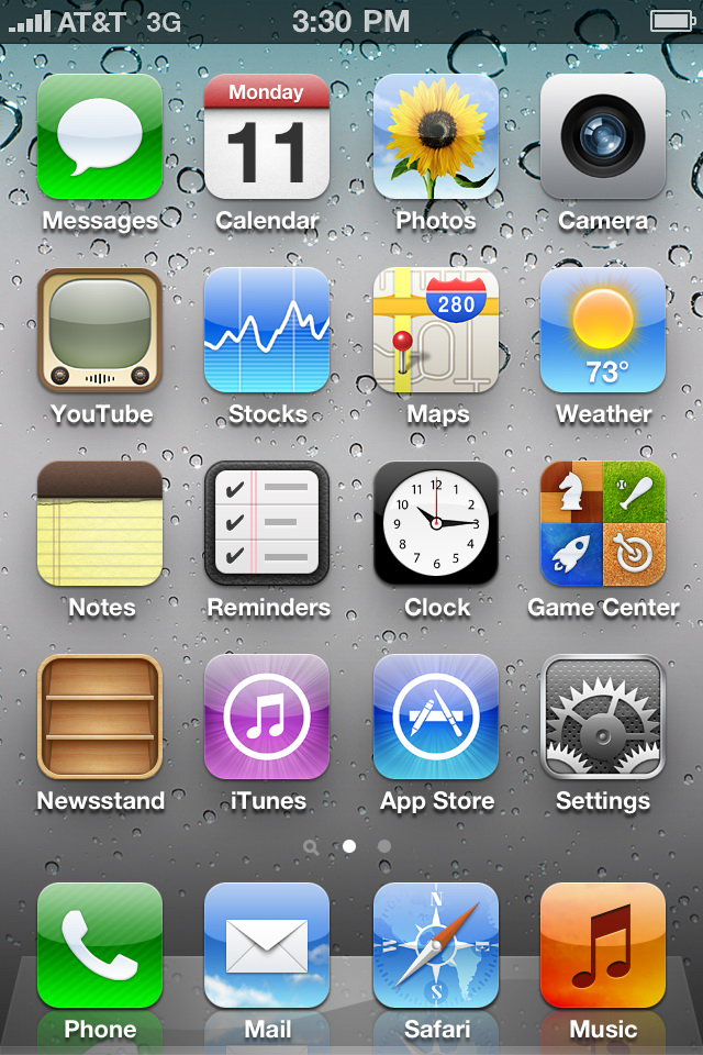 iPhone 4 iOS 5 App Icons