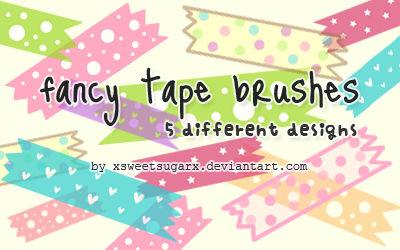 Fancy tape brushes