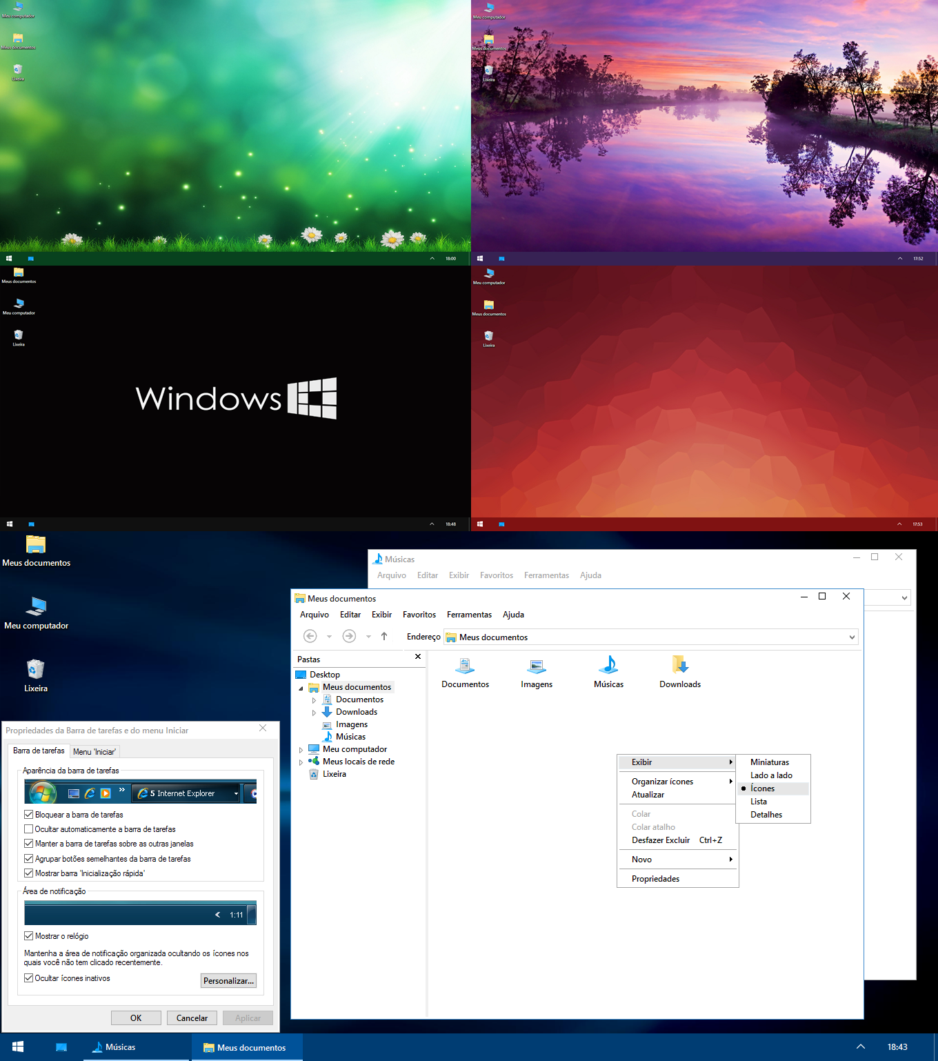 Windows 10 theme for XP 5 Colors