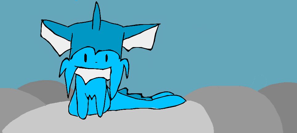 Vaporeon i quickly drew! by Crazyfox346 on DeviantArt