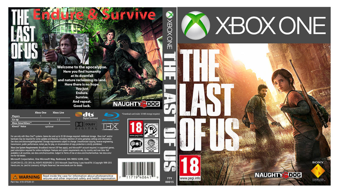 XBox One Game Cover- The Last of Us by ShySkyRobin on DeviantArt