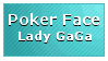 Poker Face - Lady GaGa Stamp