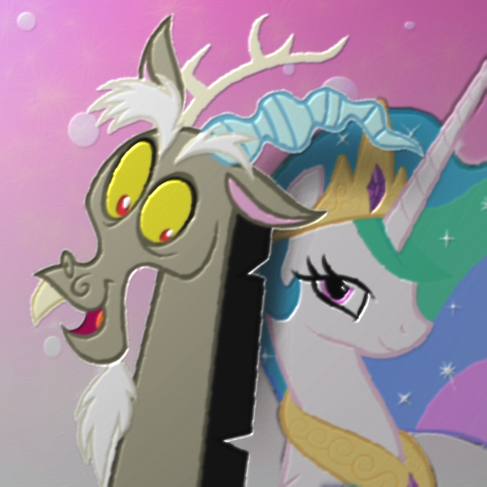 Discord x Celestia by GoldenFreddy1337 on DeviantArt