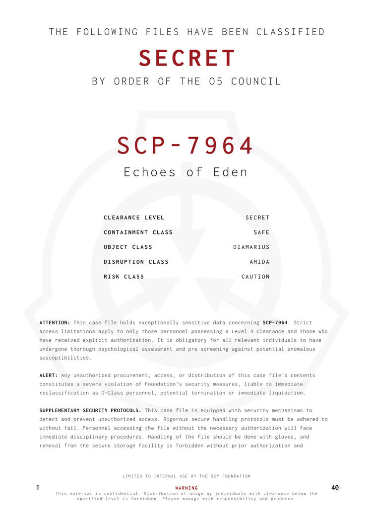 The Story of the SCP Foundation Pt. 2.5 (Revised)