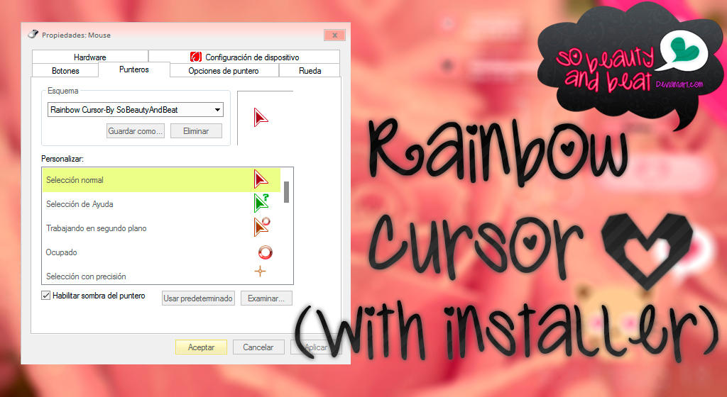 Rainbow Cursor by SoBeautyAndBeat on DeviantArt