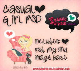 Casual Girl PSD