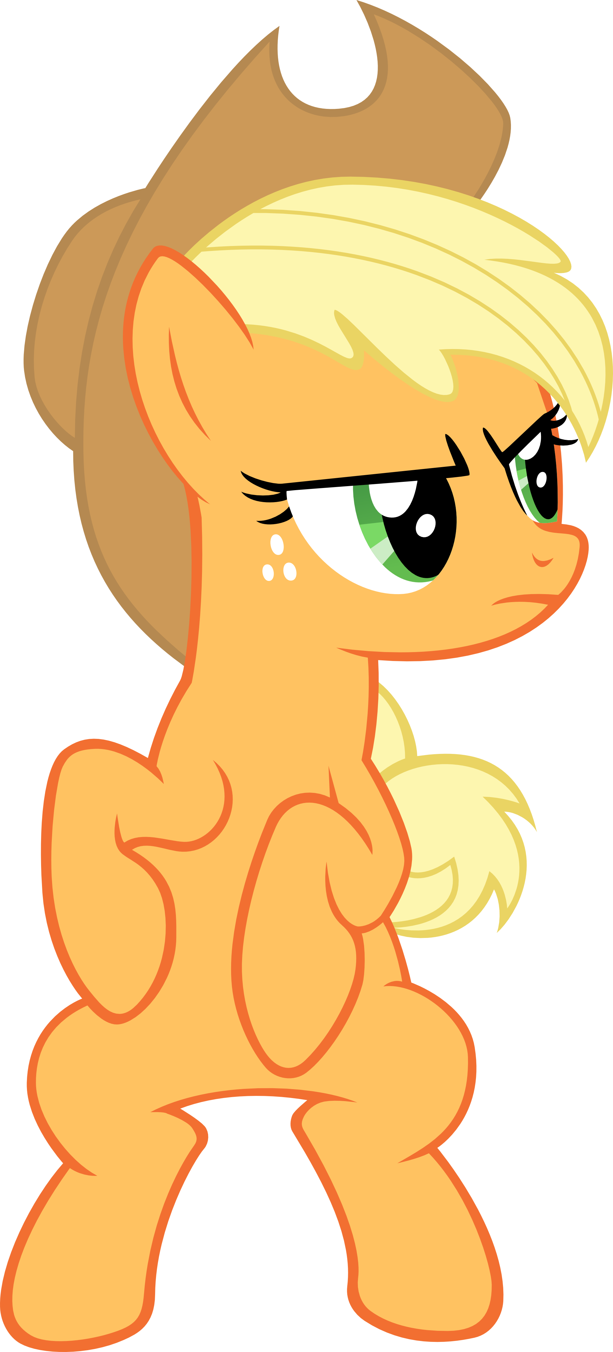 LR Applejack sitting