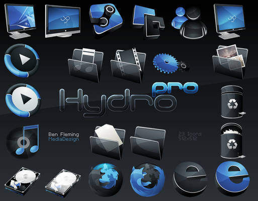 HydroPRO -HP- Dock Icon Set