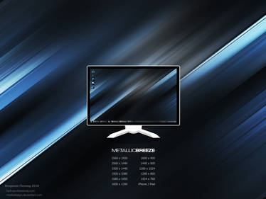 Metallic Breeze Wallpaper by MediaDesign, visual art