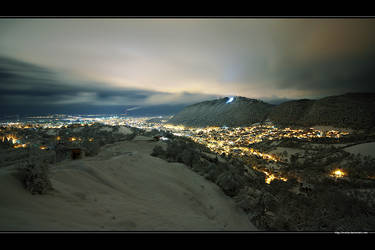 First snow in Brasov City Wide