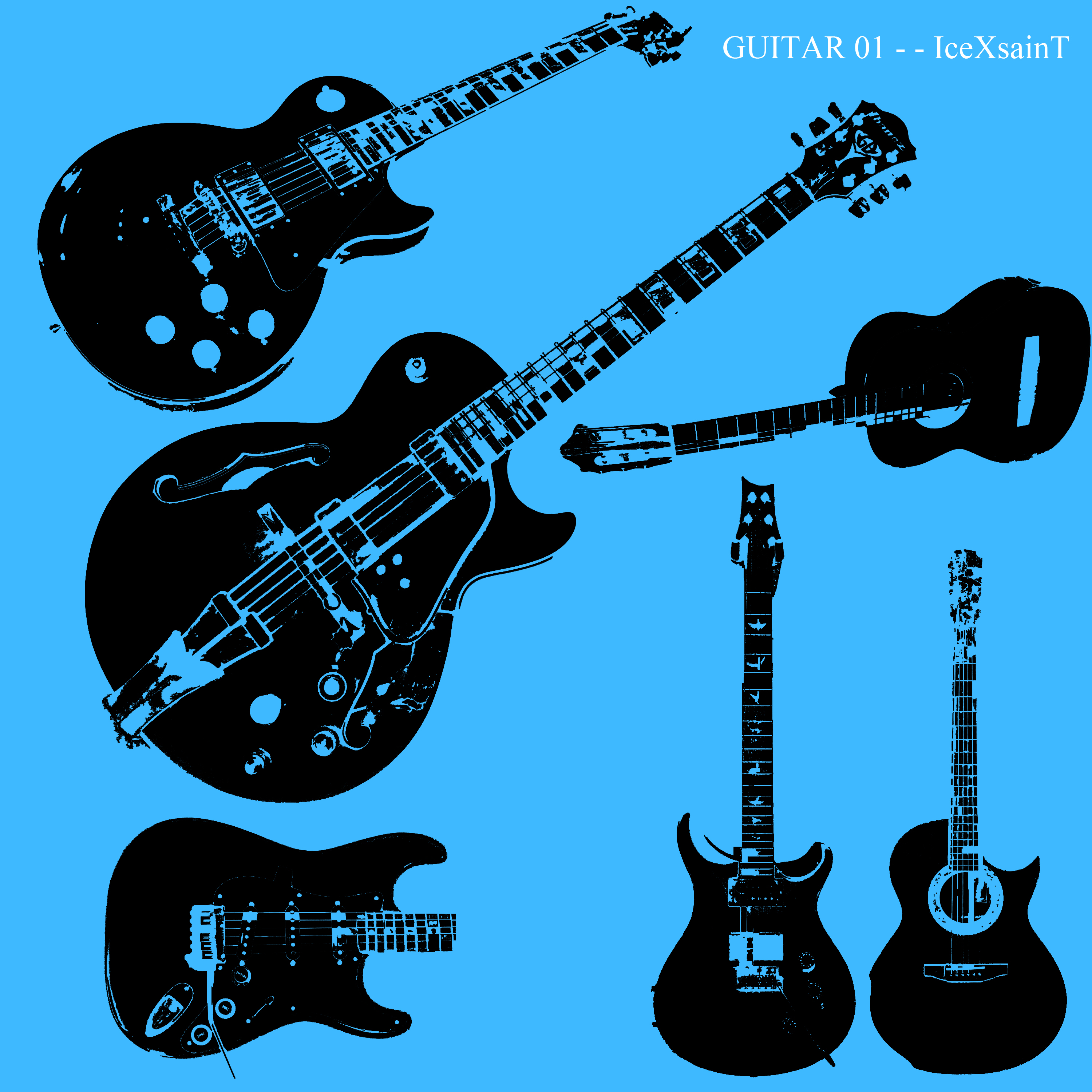 Guitar 01 Vector Brushset