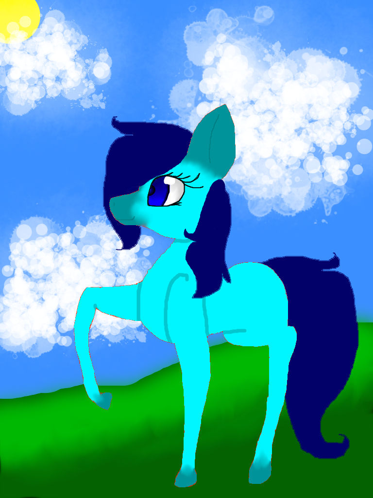 The Blue Horse by LuluDragoness on DeviantArt