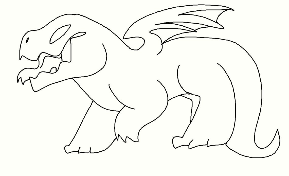 f2u teen dragon lineart by dragrawr on DeviantArt