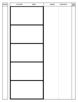 Miyazaki Style Storyboard Template