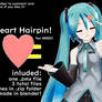 [mmd DL] heart hairpin!