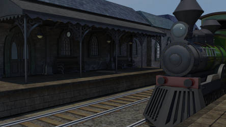 Victorian Station - 3D project.